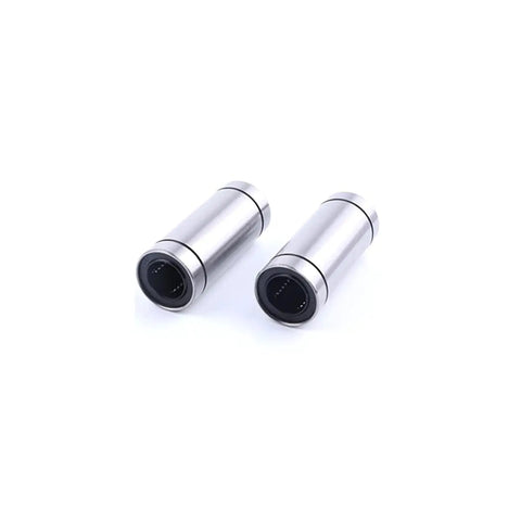 High Precision Linear Ball Bearing Two Pack Silver Finish Bore 6 mm Outer Diameter 12 mm Width 35 mm for sliding tables