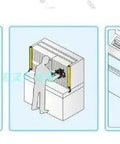 Illustration of Heavy-Duty Safety Light Curtain Guard for Punching Machines with 40mm Beam Pitch, 26 Beams, various applications.