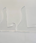 Premium Acrylic Router Template Set For Standing Cutting Boards, Hella Tough Charcuterie Stencil, transparent acrylic templates shown.