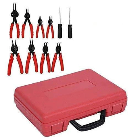 Heavy Duty Snap Ring Pliers Set 11 Piece For Internal And External Circlip Rings Retaining Ring Removal Tools For Autos