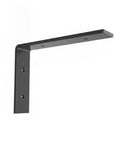 L-Shaped Cold Rolled Steel Wall Mount Bracket For Floating Desks And Shelves, Heavy Duty Closet Organizer, Black Finish, Easy Install, 1 Pack