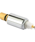 Mixet Shower Valve Replacement Cartridge, 4-1/2 Inch Brass, side view showing durable brass construction and simple design.