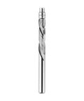 Spiral Flush Trim Router Bit 1/4 Inch Shank, 1-1/8 Inch Cutting Length, Extra Long 3 Inch Overall Length, Up Down Compression Pattern Template