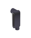 Built Like A Tank Type LR FM7 3 Inch PVC Conduit Body side view showing tough design for heavy duty raceway installation.