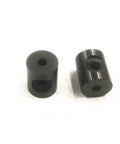 Dialine waterjet mixing chamber spare parts, black metal cylinders with holes, 2 pieces