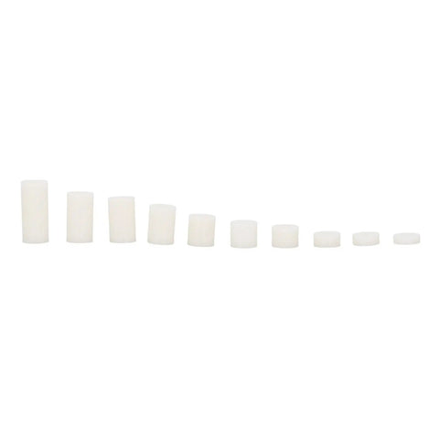Nylon Standoff Spacer Kit 150 Piece Round Mounting Hardware Fasteners Set White For Electronics DIY Projects Durable Pro Grade Slip Resistant Spacers For Clean Mounts And Reliable Fixing. assorted white nylon spacers sizes