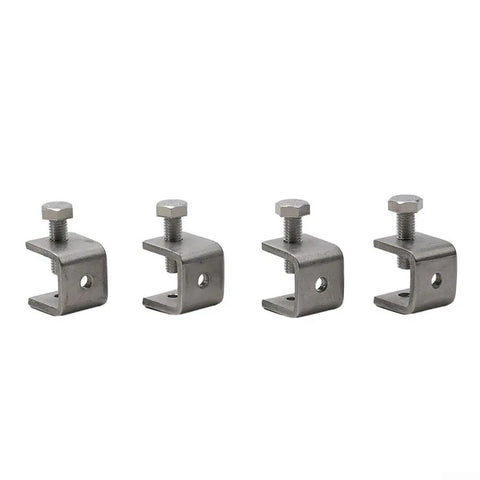 Heavy Duty Stainless Steel C Clamps For Welding And Construction, 0 To 20mm Jaw Opening, strong metal holding tools for assembly.