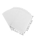 12 Pack Vinyl Wall Repair Patches Self Adhesive Tape For Quick Home Fixes shown fanned out with dimensions labeled