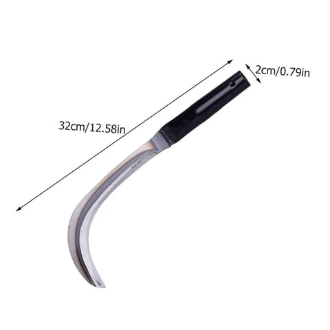 Beast Steel Reaping Hook For Gardening 2-Piece Set showing a single hook with ergonomic handle, 32x2 cm dimensions displayed