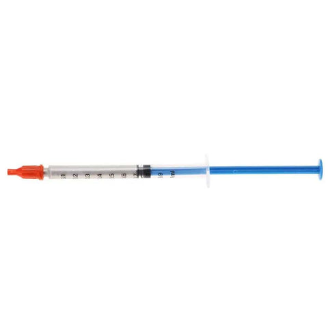 Syringe containing Conductive Silver Paste For Electronics Repair And Soldering High Conductivity DIY Friendly Adhesive Paint, 0.7ml.