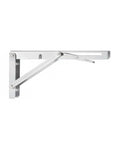 Space Saving Folding Shelf Bracket For Garage And Workshop, L Shaped Stainless Steel Wall Mount Support For Drop Leaf Tables