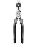 9 Inch Journeyman High Leverage Side Cutting Pliers With Crimper Fish Tape Puller And Wire Stripper Pro Grade Electrician Tool