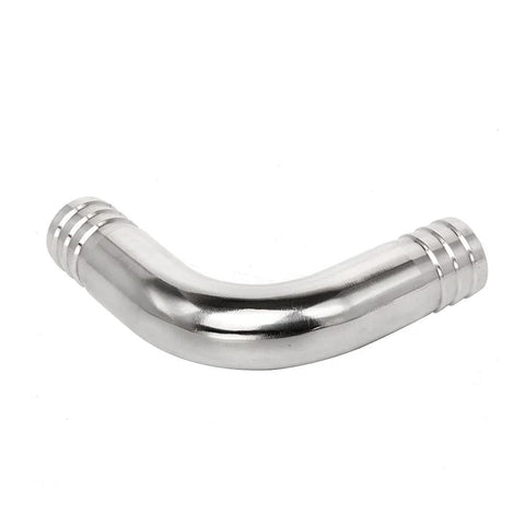 Yoebor stainless steel 304 sanitary hose barb 90-degree elbow fitting, 1 in x 1 in barb, 1 pc
