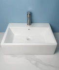USZWBY Vessel Sinks Bathroom Vessel Sink Simple Ceramic Above-Ground Basin Balcony Wash Wall-Mounted Bathroom Bowl Sink with sleek design.