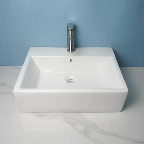 USZWBY Vessel Sinks Bathroom Vessel Sink Simple Ceramic Above-Ground Basin Balcony Wash Wall-Mounted Bathroom Bowl Sink with sleek design.