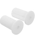 Stylish Silicone Wall Cable Plugs For Decor Hiding Messy Cords And A/C Sleeves Easy Install Kit Without Tools To Blend Seamlessly With Interior Walls In American Style Homes Today. white silicone wall cable plug pair for sealing cords and AC holes