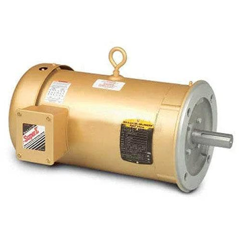 General Purpose 10 HP Three-Phase Motor VEM3714T - 208-230/460V, 1,770 RPM, 215TC Frame, gold casing front view