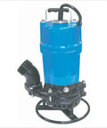Rugged Semi Vortex Submersible Trash Pump With Agitator 3/4 Horse Power 115 Volt Single Phase 2 Inch Discharge, blue design.