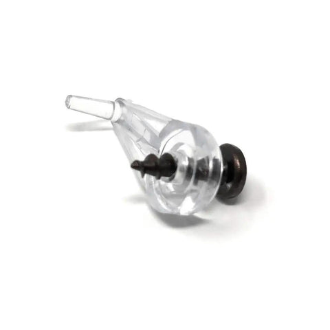 Clear Glass Cabinet Panel Retainer Clips With Screws 25 Pack Five Sixteenths Inch Offset for Glass Cabinets and Window Screens