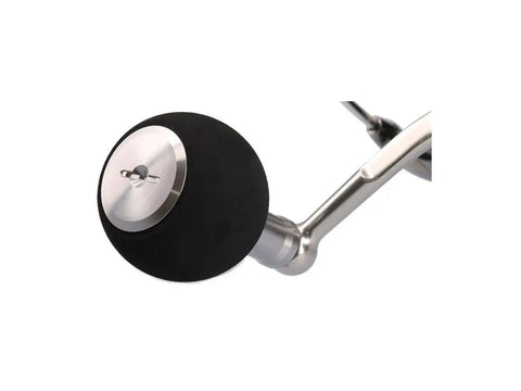 Close-up of handle on Certate SW 2026 Saltwater Spinning Reels 20000 Size Power Built For Big Game Tuna Tarpon Snook Offshore Fishing.
