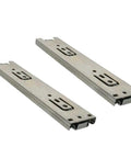 Quiet 3 Section Drawer Slides With Side Mount For 100 Pound Load Ball Bearing Smooth Glide 8 Inch Heavy Duty Furniture And Kitchen Cabinet Drawers