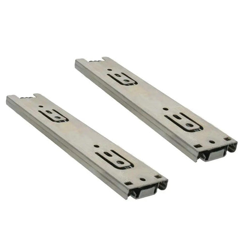 Quiet 3 Section Drawer Slides With Side Mount For 100 Pound Load Ball Bearing Smooth Glide 8 Inch Heavy Duty Furniture And Kitchen Cabinet Drawers