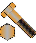 1/2 Inch 13 UNC Hex Cap Screw Silicone Bronze, 2-1/2 Inch Long, Beefy Heavy Duty Fastener For Marine And Industrial Projects