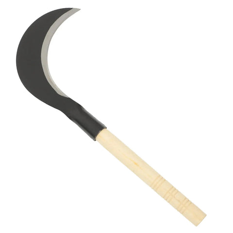 Long Handle Hand Scythe For Weed Removal And Grass Control Manganese Steel Weeding Tool With Ergonomic One Handed Grip