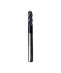 Five Pack Quarter Inch Ball Nose Carbide End Mills ALTiN Coated, Four Flute CNC Milling Bits for Alloy and Hardened Steels