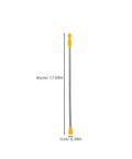 Stainless Steel Garden Sprayer Extension Rod 17.7 Inch Replacement Wand shown with measurement details