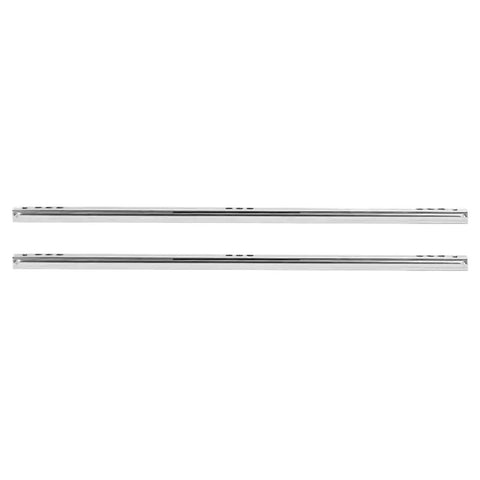 Full Extension Drawer Slides Set, 2 Pieces, 342mm 400mm 450mm Length Options, Galvanized Cold Rolled Steel, Top View