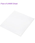 Tough As Nails UHMW Sheets 6 By 6 By One Sixteenth Inch Opaque White Plastic Board from Ultra High Molecular Weight Polyethylene single pack
