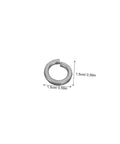 Stainless Steel Split Ring Lock Washer Kit 100 Pcs Heavy Duty Vibration Resistant Lock Washers For Bolts And Nuts Industrial Grade Outdoor And General Repairs, 1.5cm