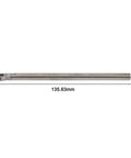 Solid Carbide CNC Tool Holder With 100mm Length And 7mm Shank, AntiVibration Boring Bar, side view with dimensions shown