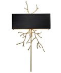 Modern Copper Wall Sconce with Stainless Steel Shade for Living Room and Corridor, 38.9x20 inches, stylish branch design.
