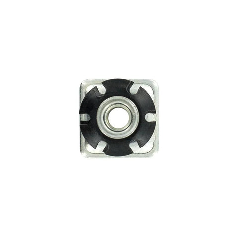 Threaded Caster Insert For 1 Inch Square Tube 16-18 Gauge, Heat Treated Steel, 3/8-16 Thread, Deep Set Mounting For Secure Fit