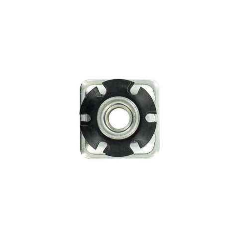Double Star Threaded Caster Inserts Heat Treated Steel Fits One Inch Square Tubing Sixteen To Eighteen Gauge Front View