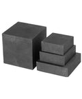 Graphite Block Plate With Smooth Carbon Sheet Pad 6x50x100mm, Thickness From 5mm To 50mm, in various sizes, stacked on display