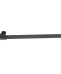 Aramox aluminium alloy height adaptor clamp; side view of long black shaft with knurled knob.