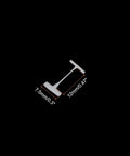 Top Rated 5000 Piece Plastic Tagging Gun Fasteners 0.5 Inch White Barbs shown with measurements of 7.5mm and 12mm for clothing and retail items.