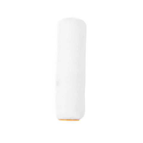 Nine inch microfiber cover for paint roller set designed to achieve smooth wall and ceiling work while minimizing effort.