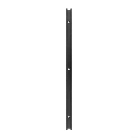 Beefy Pro Grade Aluminum T Track For Woodworking With T Slot Miter Jig, Table Saw And Router Bench Accessory, 19x9.5mm Profile, Black Finish