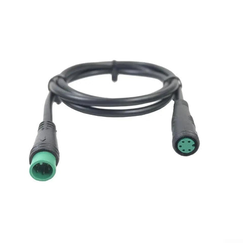 Up Your E-Bike Game With This Smooth 80Cm Waterproof 5-Pin Display Extension Cable That Nabs Perfect Compatibility For Kt And Bafang Systems To Upgrade Your Ride Seamlessly Without Cutting Wires. 80cm black waterproof 5-pin e-bike display extension cable with male-female connectors
