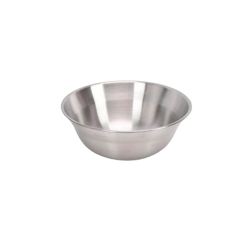 Camping Tableware Set For Four With Stainless Steel Mess Kit, featuring a polished stainless steel bowl for outdoor use.