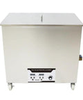 Nuclear Tough 58L Ultrasonic Cleaner With Adjustable 120Khz Frequency And Digital Readout For Jewelry And Mechanic Gear Sonic Deep Clean Tank Includes Rust Resistant Basket 110V - front view with digital controls.