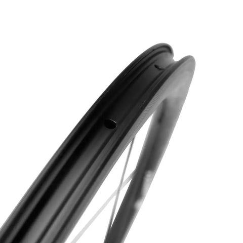 Carbon Road Bike Wheelset 40mm Deep Tubeless Ready Rim 25mm Wide Lightweight Aerodynamic With Sapim CX Ray Spokes