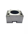 Heavy Duty Wedge Shaped Expansion Fixture With Bilateral M12 Bolts For Precision Machining Centers, solid steel design, cylindrical hole.