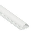 Quick Fix On Wall Cable Raceway And Surface Mount Wire Cover For Slick Home Organization Featuring No Fuss Peel And Stick Installation In Paintable White, 39in length, half round design.