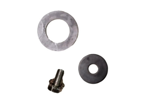 Heavy Duty Front Loading Washer Bearing And Lip Seal Repair Kit components including washers and a screw for easy installation.