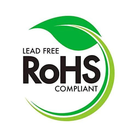 RoHS compliant lead-free certification logo for Washington Collection 3-Inch Center-To-Center Brushed Oil-Rubbed Bronze Cabinet Pull
